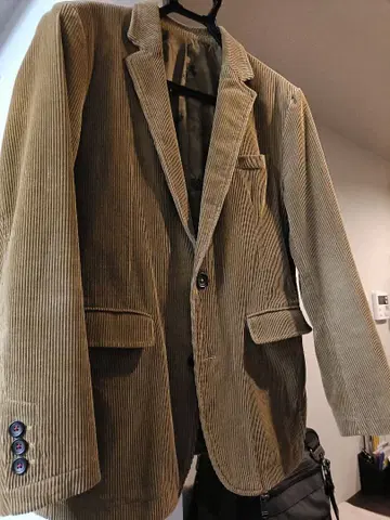 코듀로이 테일러드 자켓 M (베이지)