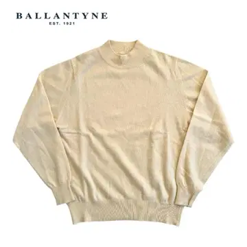 BALLANTYNE 100% 캐시미어 긴팔 스웨터 크림