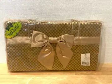 [ 새상품 ] NARAYA 나나야 스테디셀러 핸드백 새틴 원단 골드