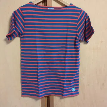 오르시발 반팔 스트라이프 티셔츠 사이즈 2