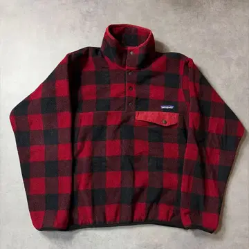 00s Patagonia 신틸라 스냅T 버팔로 체크 플리스