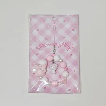 챠미 키티 스트랩 핑크