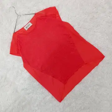 [ ROPE ] 로페 (M) 린넨 블렌드 이소재 블라우스 이레헴 크루넥