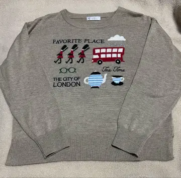 애프터눈 티 니트 새상품급