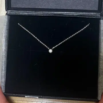 심플 실버 목걸이