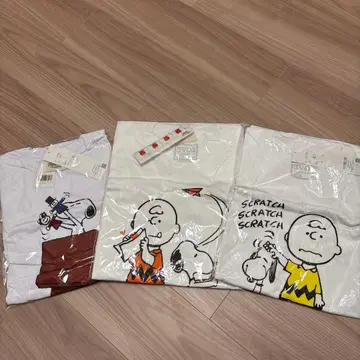 스누피 찰리 브라운 T셔츠 L 사이즈