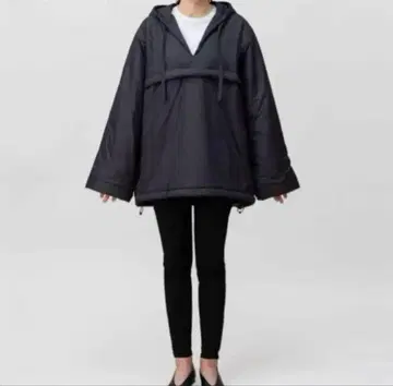 thehighlights 더하이라이츠 over 아노락 후드티 블랙