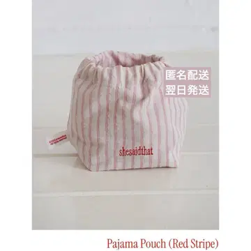 [ 선착순! ] shesaidthat (Red Stripe) 파우치