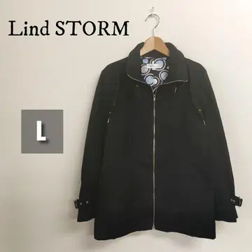 [새상품급] Lind STORM 하프 코트 L 블랙 스프링 코트