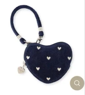 [ 새상품 ] 페이러 러브리 하트 하트형 파우치 네이비