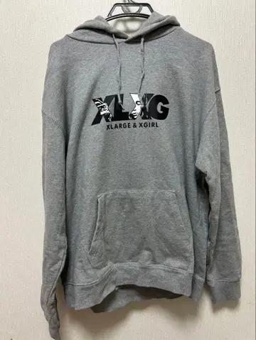 XLARGE & XGIRL 그레이 후드티