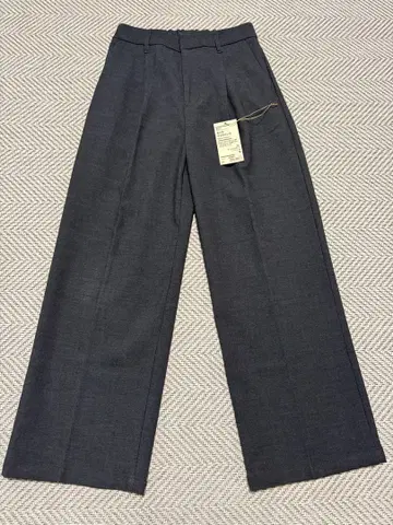 무인양품 속기모 태그 와이드 팬츠