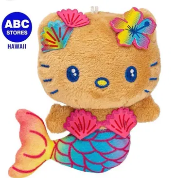 하와이 한정판 ABC 스토어 일광화상 봉제 인형 스트랩 포함