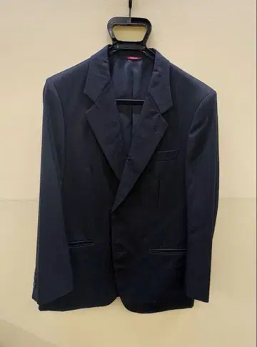 D'URBAN 더반 자켓 네이비 스트라이프 성명 기재 자수 있음