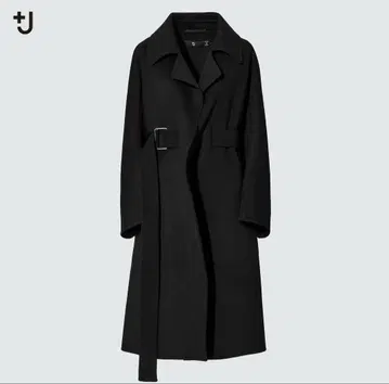 유니클로+J 캐시미어 블렌드 랩 롱 코트 (얼룩 있음)