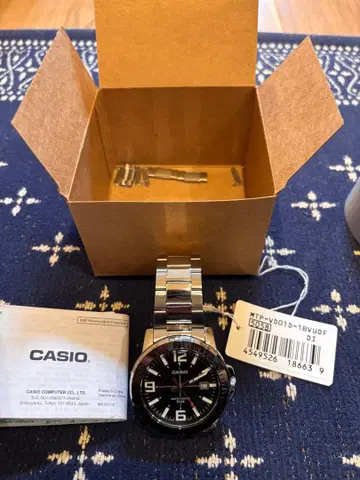 CASIO MTP-VD01D-1BV 손목시계 저렴한 카시오