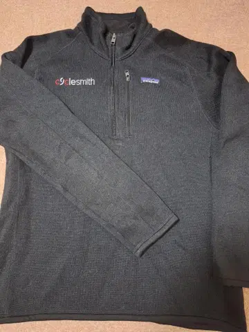 Patagonia 베터 스웨터 하프 지퍼 기업 로고 자수 남성용 M