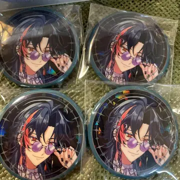 괴성 IMPACT 키라키라 캔뱃지 월조 니지산지