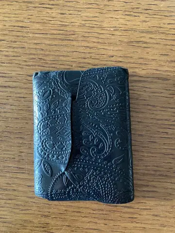 쇼사 컴팩트 지갑 CP2.5 페이즐리 무늬 블랙 지갑