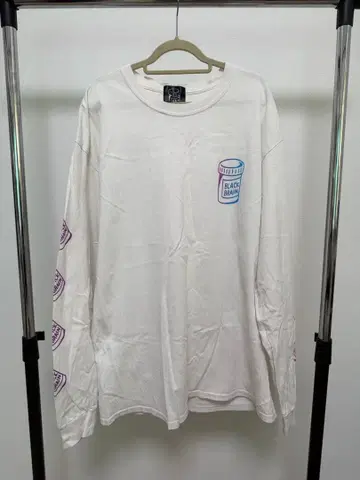 블랙 브레인 긴팔 셔츠 레인보우 로고t