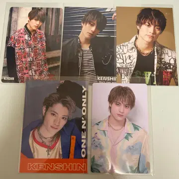 우에무라 켄신 KENSHIN 트레이딩 카드 5장 세트