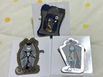 나이트메어 포어 크리스마스 메탈 브로치 3점