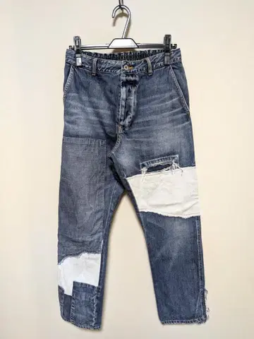 aozora 아오조라 고슬로우 캐러밴 패치워크 데님 리페어 2