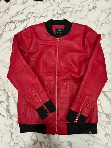 [ HUDSON ] 레드 바시티 자켓 자켓