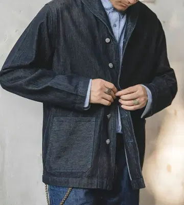 장인 정신 데님 자켓 카라쿠