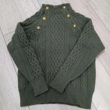 울 100% 케이블 니트 스웨터 해밀턴