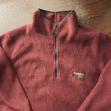 L.L.Bean 버건디 플리스 자켓 M