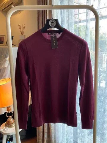 MICHAEL KORS 엑스트라 파인 메리노 스웨터 S 버건디