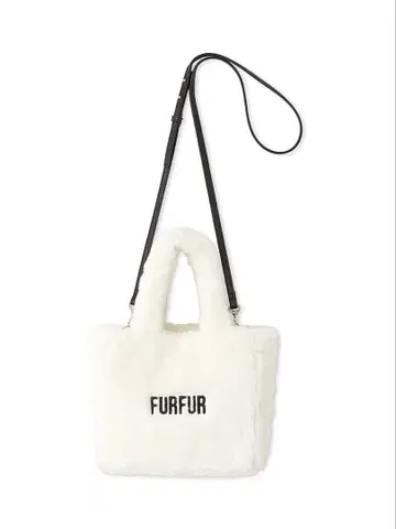 퍼퍼 에코 퍼 토트백 화이트 퍼퍼