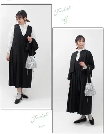 [택 포함 새상품] Bliss bunch 앙상블 원피스 블랙