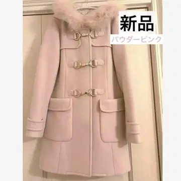 [ 택 포함 새상품 ] 파우더 핑크 더플 코트 S