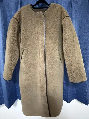 롱 코트 복슬복슬 브라운 계열