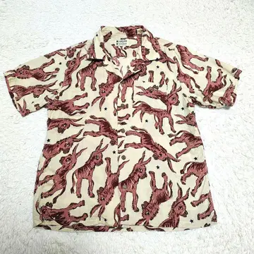Bohemians 돈키 패턴 하와이안 셔츠 S 로바 말