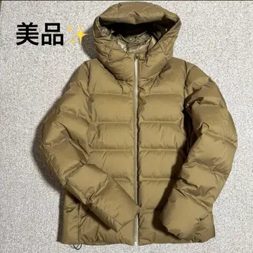 시착만 한 상품, 컨디션 최상 UNIQLO 심리스 다운 후드티 L 브라운