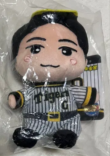 한신 타이거즈 선수 봉제 인형 마스코트 키나미 선수