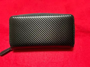 블랙 탄소섬유풍 장지갑 2512-27-2
