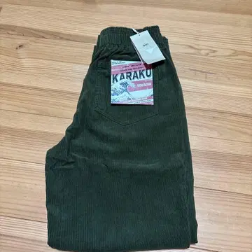 KARAKU 코듀로이 워크 팬츠 올리브 그린