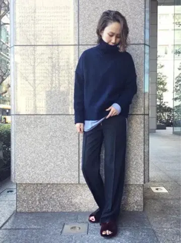 새상품급 Deuxieme Classe 하이웨스트 지퍼 팬츠