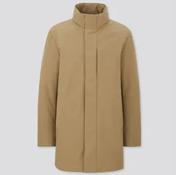 유니클로 하이브리드 다운 베이지 L 후드 없음