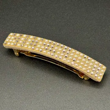 새상품급 acca 아카 머리핀 큐빅 베이지 머리핀 프랑스제