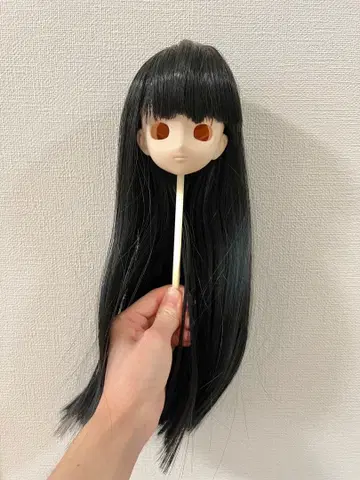 1/3 1/4 인형 인형 가발 블랙 블랙 스트레이트