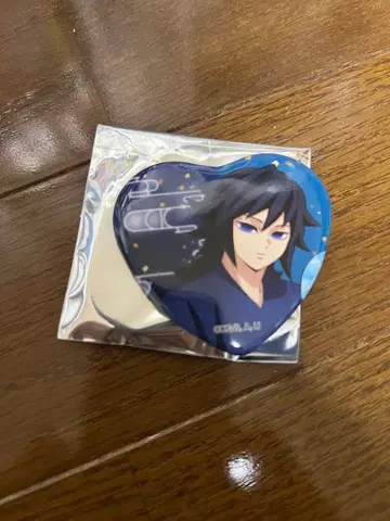 귀멸의 칼날 남코 응원 캠페인 B상 하트 캔뱃지 토미오카 기유