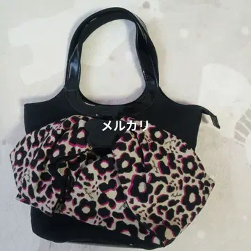 새상품급 마리콴트 BIG 리본 디지 백 블랙