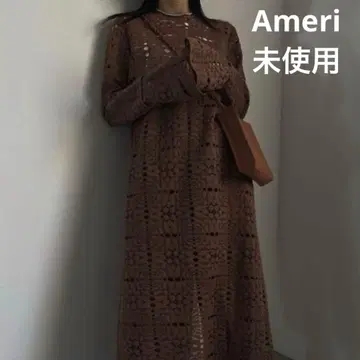 Ameri 2WAY GEOMETRIC LACE LONG TOP 원피스