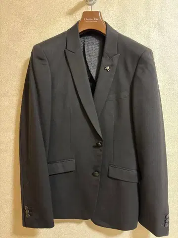 Roen x semantic design 블랙 싱글 브레스 자켓