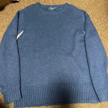 PHINGERIN 파랑 니트 스웨터 L 포커즈 츠카사